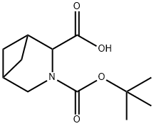 3-Azabicyclo[3.1.1]heptane-2,3-dicarboxylic acid, 3-(1,1-dimethylethyl) ester Struktur