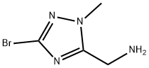 1H-1,2,4-Triazole-5-methanamine, 3-bromo-1-methyl- Struktur