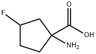 Cyclopentanecarboxylic acid, 1-amino-3-fluoro- Struktur