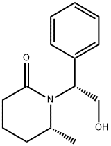 2-Piperidinone, 1-[(1R)-2-hydroxy-1-phenylethyl]-6-methyl-, (6R)- Struktur