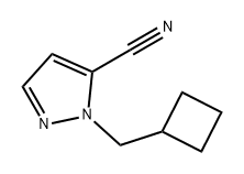 1H-Pyrazole-5-carbonitrile, 1-(cyclobutylmethyl)- Struktur