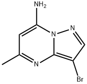 3-bromo-5-methylpyrazolo[1,5-a]pyrimidin-7-amin e Struktur