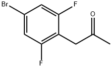 2-Propanone, 1-(4-bromo-2,6-difluorophenyl)- Struktur