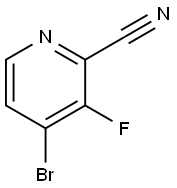 2-Pyridinecarbonitrile, 4-bromo-3-fluoro- Struktur