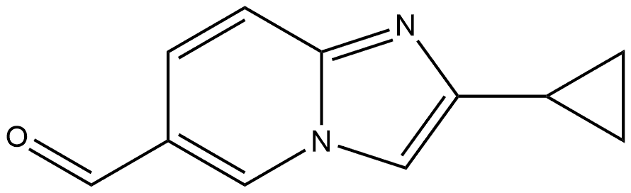 2-cyclopropylimidazo[1,2-a]pyridine-6-carbaldehyde Struktur