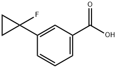 3-(1-Fluorocyclopropyl)benzoic acid Struktur