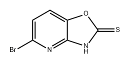 Oxazolo[4,5-b]pyridine-2(3H)-thione, 5-bromo- Struktur