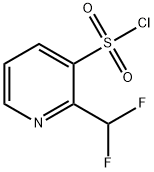 3-Pyridinesulfonyl chloride, 2-(difluoromethyl)- Struktur