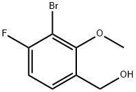 3-Bromo-4-fluoro-2-methoxybenzyl alcohol Struktur