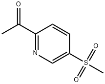 Ethanone, 1-[5-(methylsulfonyl)-2-pyridinyl]- Struktur