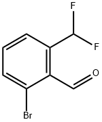 2-Bromo-6-(difluoromethyl)benzaldehyde Struktur