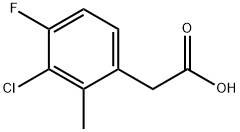 Benzeneacetic acid, 3-chloro-4-fluoro-2-methyl- Struktur