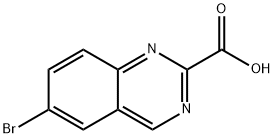 2-Quinazolinecarboxylic acid, 6-bromo- Struktur