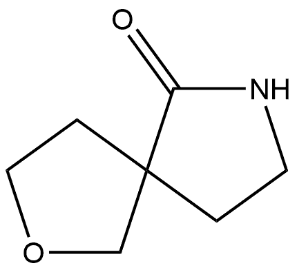 2-Oxa-7-azaspiro[4.4]nonan-6-one Struktur