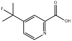 2-Pyridinecarboxylic acid, 4-(1-fluoro-1-methylethyl)- Struktur