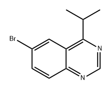 Quinazoline, 6-bromo-4-(1-methylethyl)- Struktur