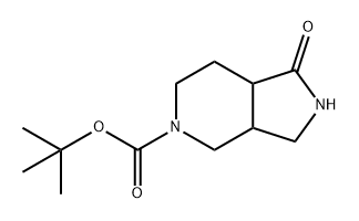 5H-Pyrrolo[3,4-c]pyridine-5-carboxylic acid, octahydro-1-oxo-, 1,1-dimethylethyl ester Struktur