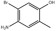 Phenol, 4-amino-5-bromo-2-methyl- Struktur