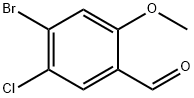 4-Bromo-5-chloro-2-methoxy-benzaldehyde Struktur