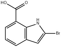 1H-Indole-7-carboxylic acid, 2-bromo- Struktur