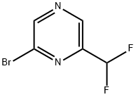 Pyrazine, 2-bromo-6-(difluoromethyl)- Struktur