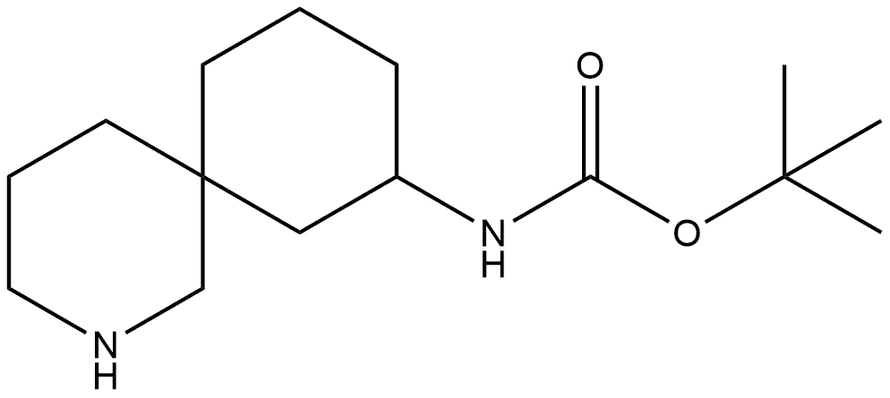 tert-butyl N-(2-azaspiro[5.5]undecan-10-yl)carbamate Struktur