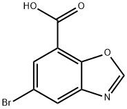 7-Benzoxazolecarboxylic acid, 5-bromo- Struktur