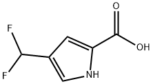 1H-Pyrrole-2-carboxylic acid, 4-(difluoromethyl)- Struktur