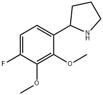 2-(4-fluoro-2,3-dimethoxyphenyl)pyrrolidine Struktur