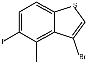 Benzo[b]thiophene, 3-bromo-5-fluoro-4-methyl- Struktur