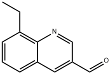 3-Quinolinecarboxaldehyde, 8-ethyl- Struktur