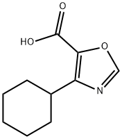 5-Oxazolecarboxylic acid, 4-cyclohexyl- Struktur