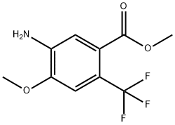 Methyl 5-amino-4-methoxy-2-(trifluoromethyl)benzoate Struktur