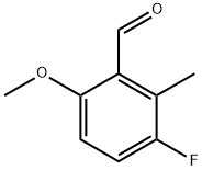 Benzaldehyde, 3-fluoro-6-methoxy-2-methyl- Struktur