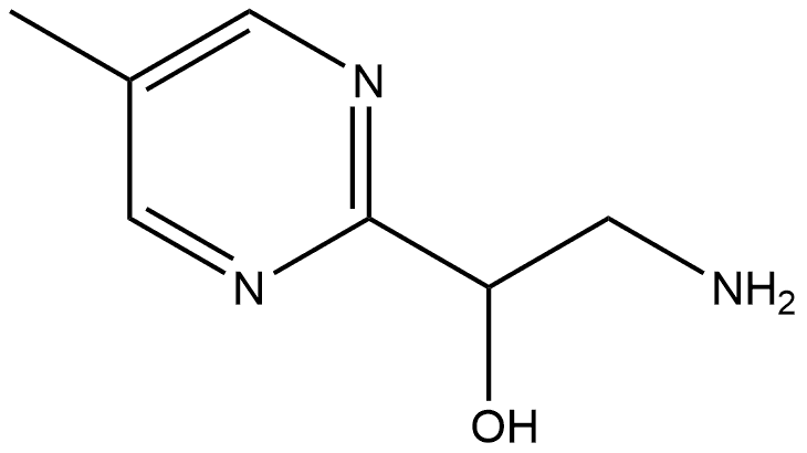 2-amino-1-(5-methylpyrimidin-2-yl)ethan-1-ol Struktur