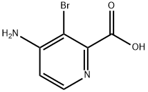 2-Pyridinecarboxylic acid, 4-amino-3-bromo- Struktur