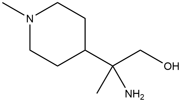 2-amino-2-(1-methyl-4-piperidyl)propan-1-ol Struktur