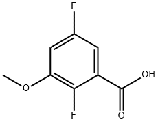 Benzoic acid, 2,5-difluoro-3-methoxy- Struktur