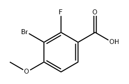 Benzoic acid, 3-bromo-2-fluoro-4-methoxy- Struktur