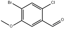 Benzaldehyde, 4-bromo-2-chloro-5-methoxy- Struktur