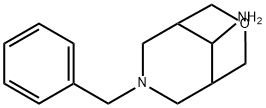 3-Oxa-7-azabicyclo[3.3.1]nonan-9-amine, 7-(phenylmethyl)- Struktur