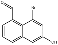 1-Naphthalenecarboxaldehyde, 8-bromo-6-hydroxy- Struktur