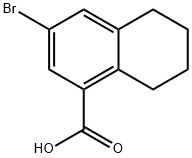 1-Naphthalenecarboxylic acid, 3-bromo-5,6,7,8-tetrahydro- Struktur