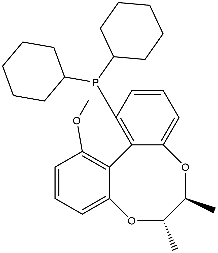 Dicyclohexyl((6S,7S,12aR)-12-methoxy-6,7-dimethyl-6,7-dihydrodibenzo[e,g][1,4]dioxocin-1-yl)phosphine|二環(huán)己基[(6S,7S,12AR)-6,7-二氫-12-甲氧基-6,7-二甲基二苯并[E,G][1,4]二氧雜環(huán)辛-1-基]膦