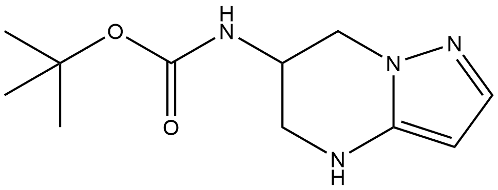 1,1-Dimethylethyl N-(4,5,6,7-tetrahydropyrazolo[1,5-a]pyrimidin-6-yl)carbamate Struktur