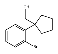 Cyclopentanemethanol, 1-(2-bromophenyl)- Struktur