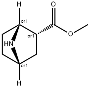 7-Azabicyclo[2.2.1]heptane-2-carboxylicacid,methylester,(1R,2R,4S)-rel- Struktur