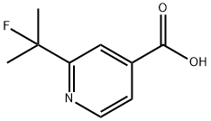 4-Pyridinecarboxylic acid, 2-(1-fluoro-1-methylethyl)- Struktur