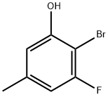 Phenol, 2-bromo-3-fluoro-5-methyl- Struktur