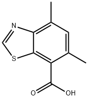 4,6-dimethyl-1,3-benzothiazole-7-carboxylic acid Struktur